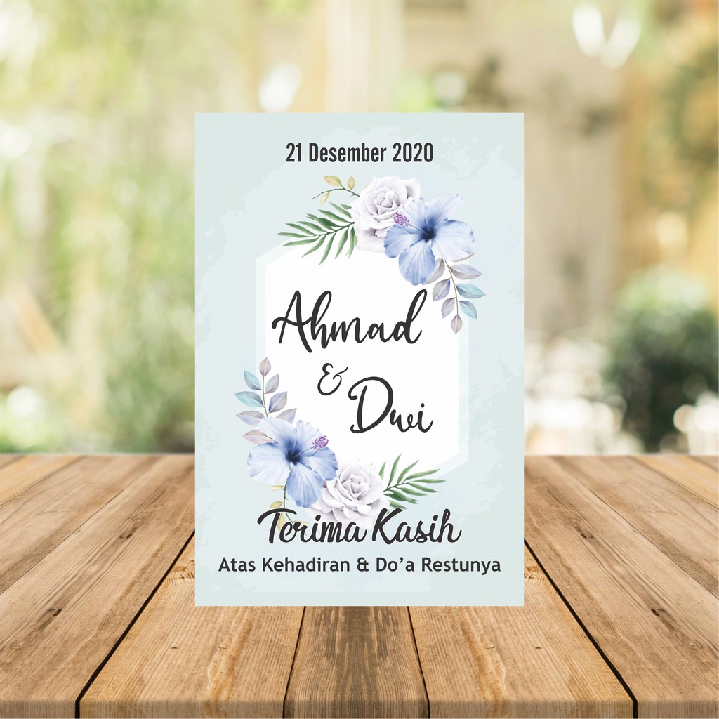 

Kartu ucapan pernikahan kartu souvenir Thanks Card wedding card Label Produk Label Kemasan hangtag