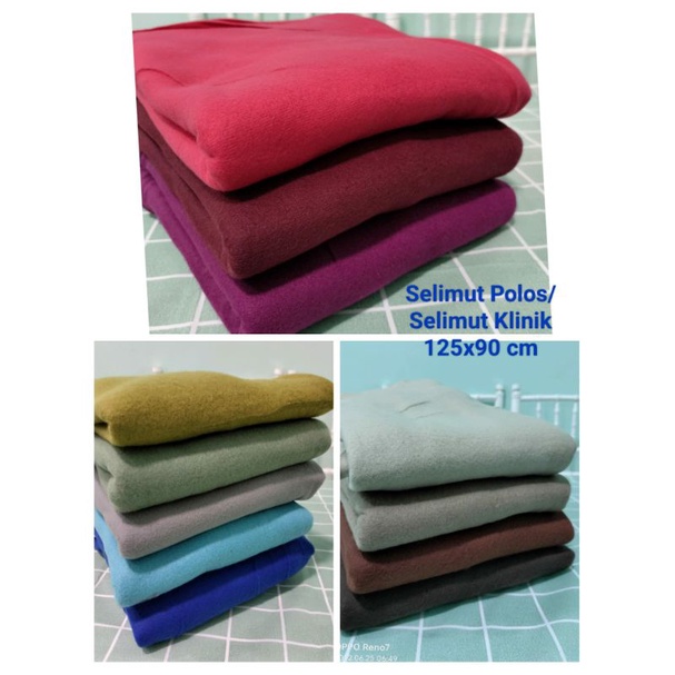 selimut polos / selimut klinik / selimut asrama
