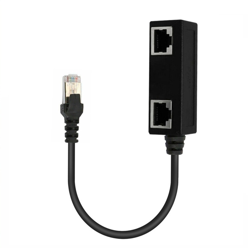 Btsg RJ45 1 Male to 3female Socket Port Connector Adaptor Kabel Ekstensi Eterna LAN Connector Extender Awet