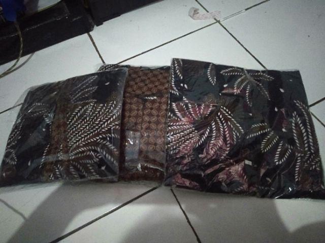 Couple Batik Gamis Jazzy Terbaru Motif Manuk Kembar Original
