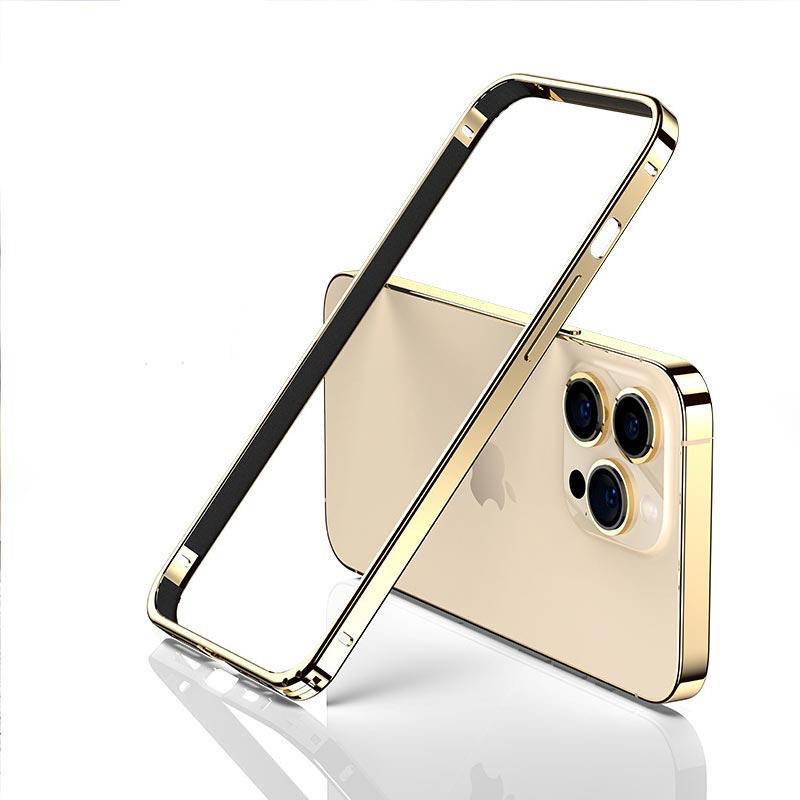 Casing Bumper Case Aluminum Frame Metal Mewah Untuk IPhone 14 Pro Max Plus