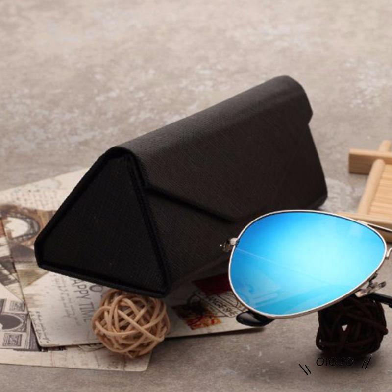 【COD】Case Kacamata Bentuk Segitiga Model Lipat Tahan Tekanan Baik Portable