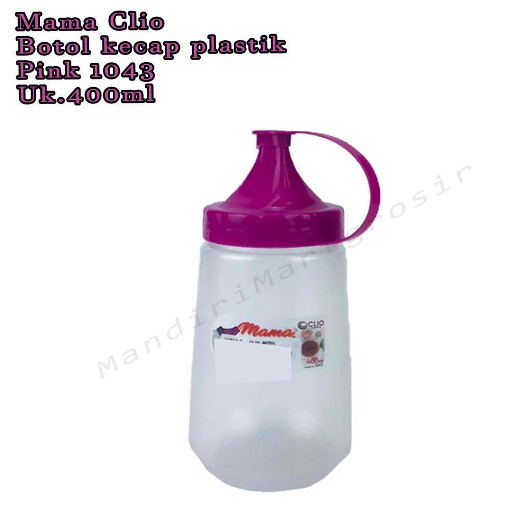 Botol Kecap plastik *Mama Clio * Pink 1043 * 400ml