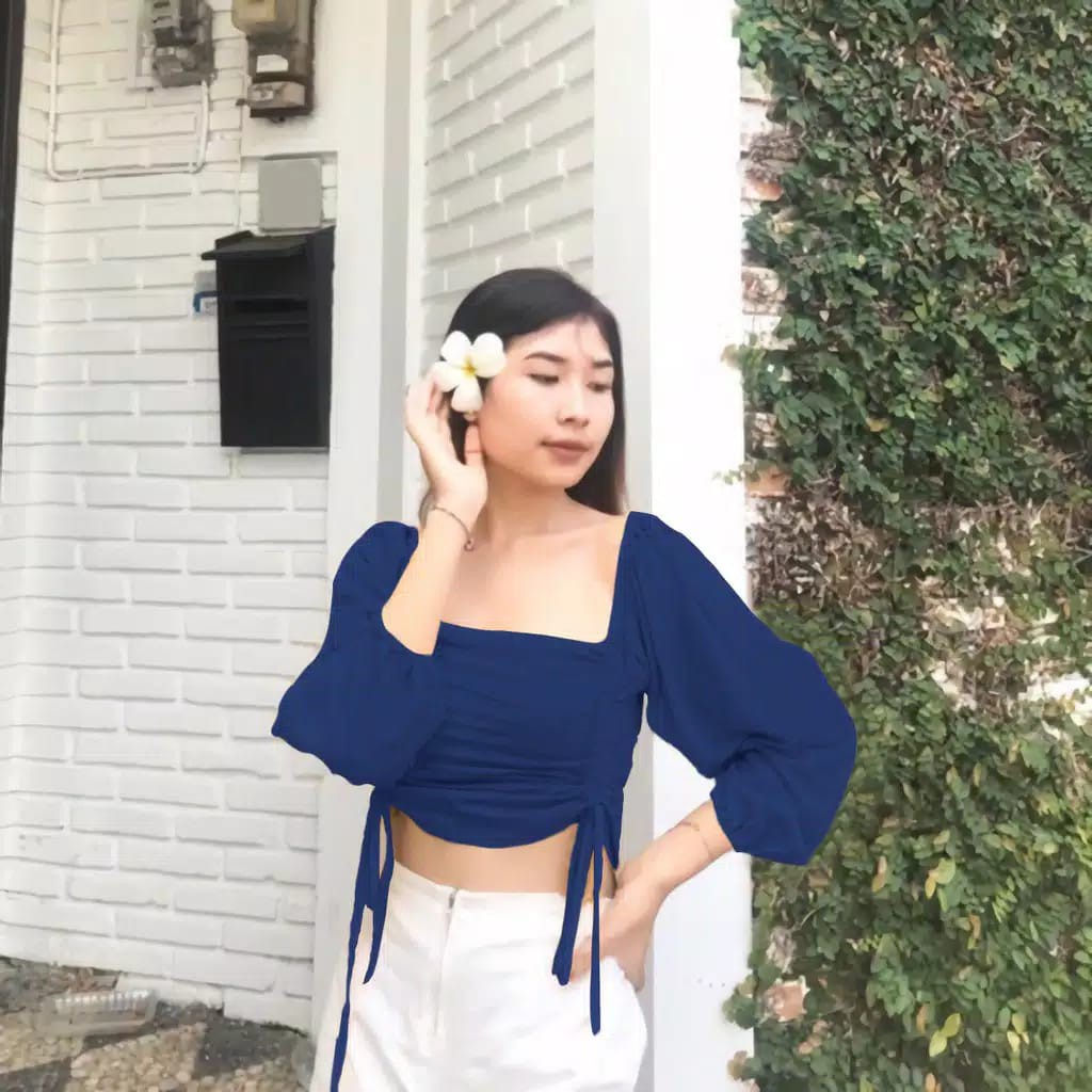 TOP AMANDA / BLOUSE WANITA / SABRINA SERUT / ATASAN WANITA