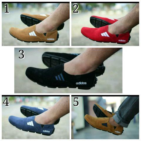 sepatu casual pria sepatu Adidas slip on Red