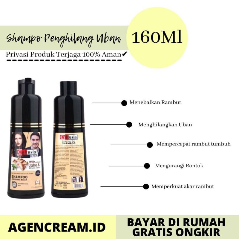 SHAMPO UBAN PENGHITAM RAMBUT CULTUSIA 160ML SAMPO UBAN PERAWATAN RAMBUT