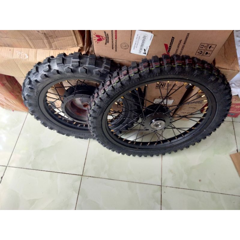 velg paketan Honda matic beat, beat street tromol hitam model cross trail plus ban