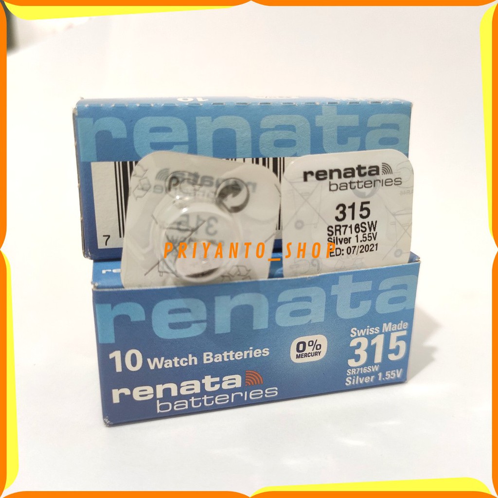 BATTERY BATERAI BATRE RENATA SR716SW SR716 SR 716 SW 315 ORIGINAL