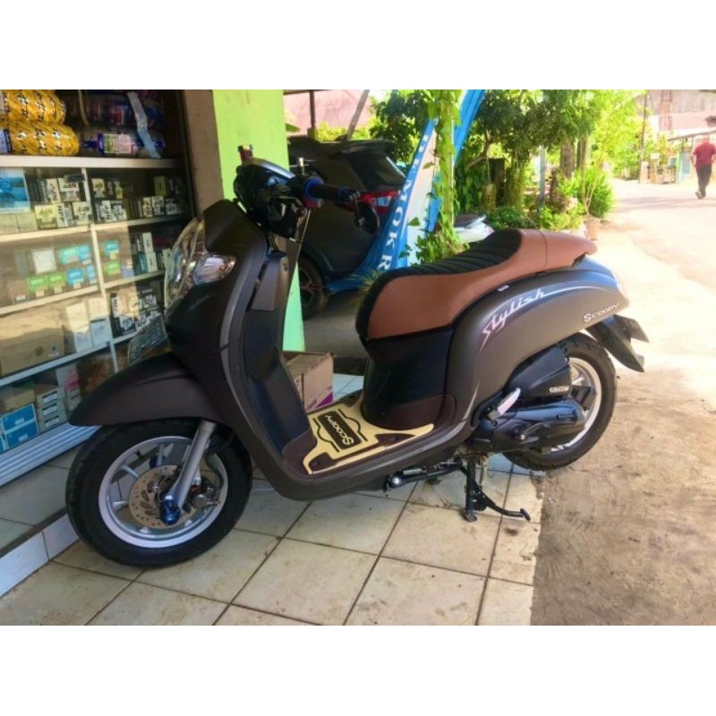 Jok Scoopy caferacer single seat - jok Honda Scoopy single seat