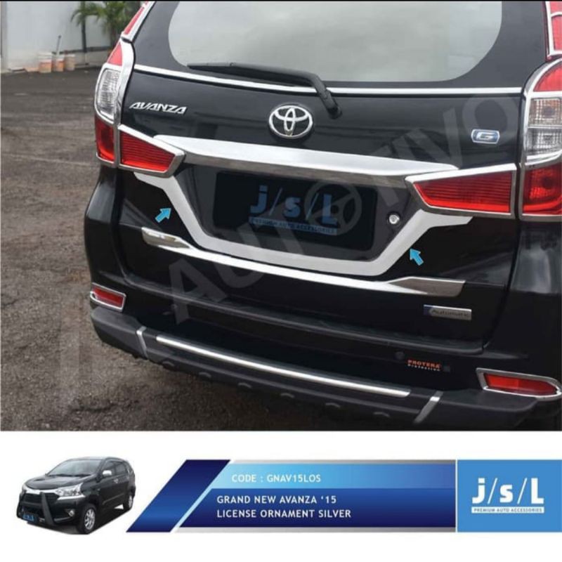 license ornament grand all new Avanza Xenia model ORI warna custom jsl