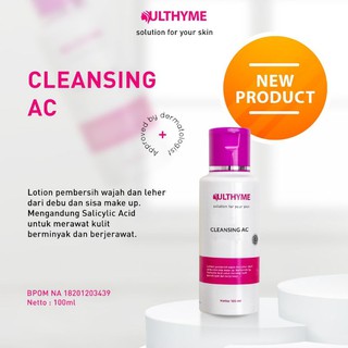 Image of thu nhỏ Ulthyme Skincare Cleansing AC Lotion Pembersih Make Up Untuk Kulit Berminyak dan Berjerawat #1