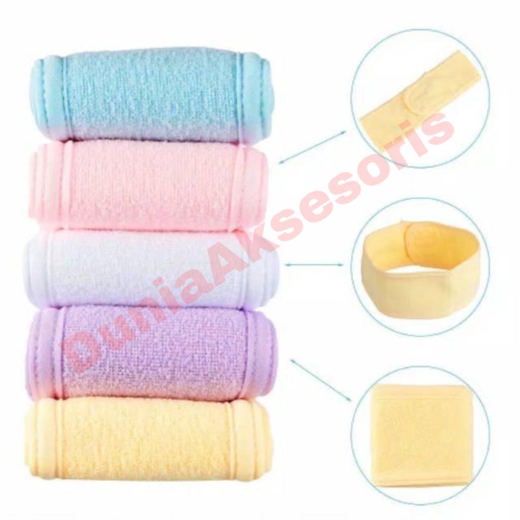 Deskripsi bandana mandi/bandana makeup/hairband/showe headband/bandana facial-1