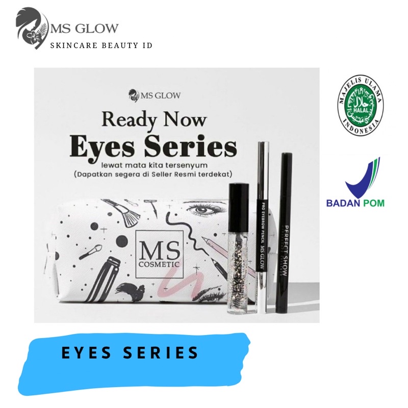 MS GLOW EYE SERIES / PAKET MATA MS GLOW / EYELINER MS GLOW / MASKARA MS GLOW