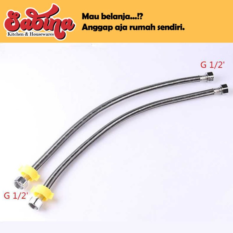 Selang Shower Fleksibel Hose Stainless Steel 50-100cm