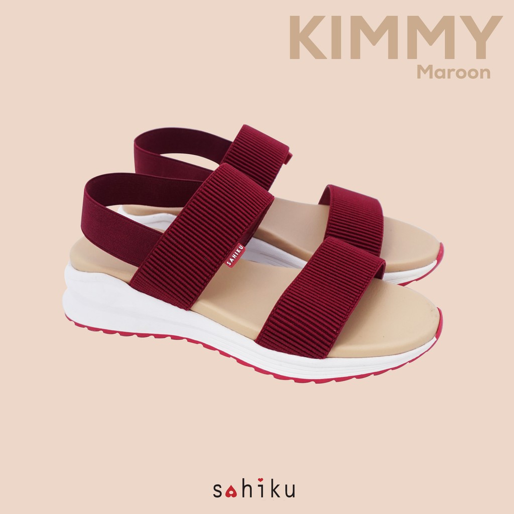 KIMMY- Sahiku Sandal Sporty Casual Sandal Wanita Sepatu Sandal Wanita Sandal Santai Elastik Lebaran-3