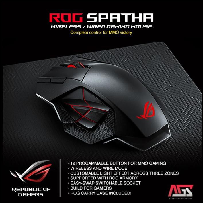 Asus Rog Spatha - Gaming Mouse Terlaris