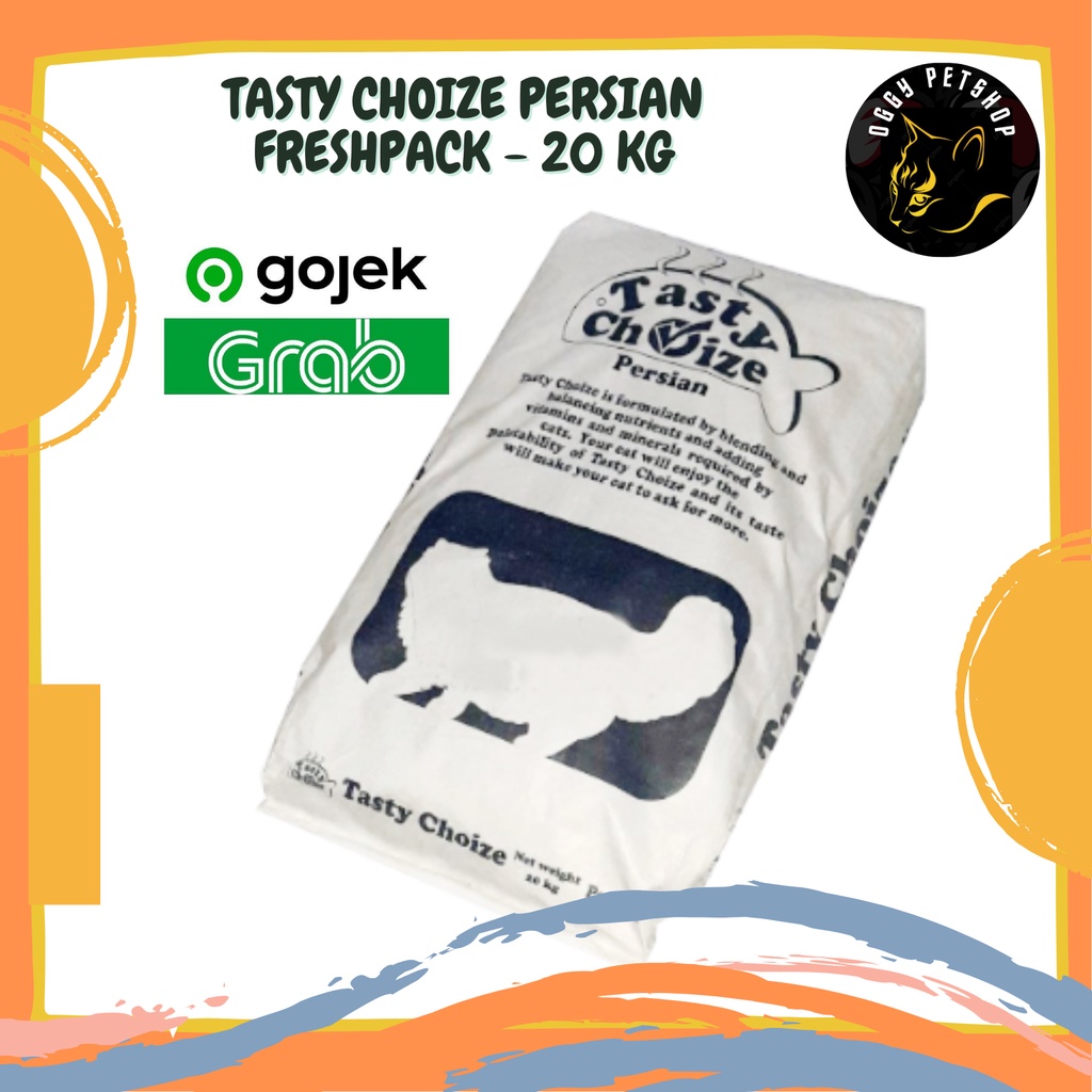 Tasty choize persian Makanan Kucing Freshpack 20 kg - Grab Gojek