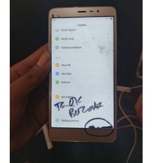 LCD LAYAR TOUCHSCREEN TS TC XIAOMI REDMI NOTE 3 PRO SNAP MTK ORIGINAL FULLSET FRAME COPOTAN CABUTAN 