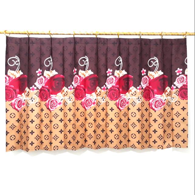 Gorden hordeng jendela pendek kecil/washtafel kolong dapur Legacy ukuran 150 x 80 cm
