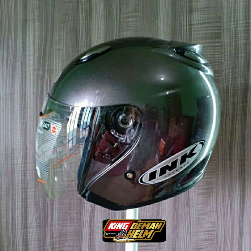 HELM INK CENTRO ORIGINAL GUNMETAL HELM INK CENTRO ABU ABU TUA HELM INK KAPSUL ASLI GARANSI NO KW ORI