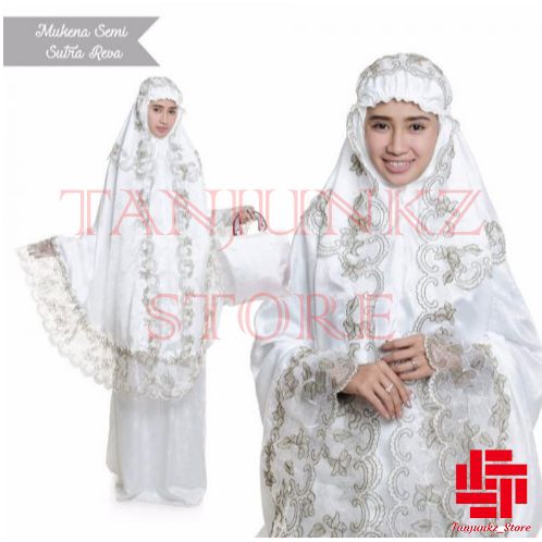 MUKENA SATIN LIST BUNGA BORDIR BUNGA KD 1 SUSUN ALAT SHOLAT WANITA