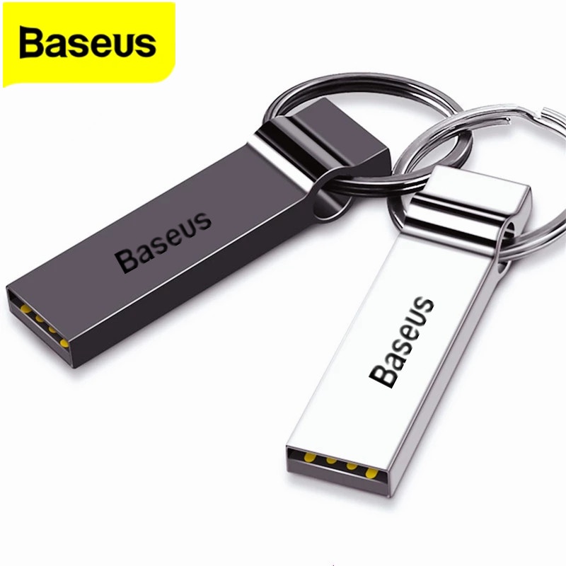 Baseus Flash Disk USB 2TB Kecepatan Tinggi Bahan Metal Dengan Gantungan Kunci