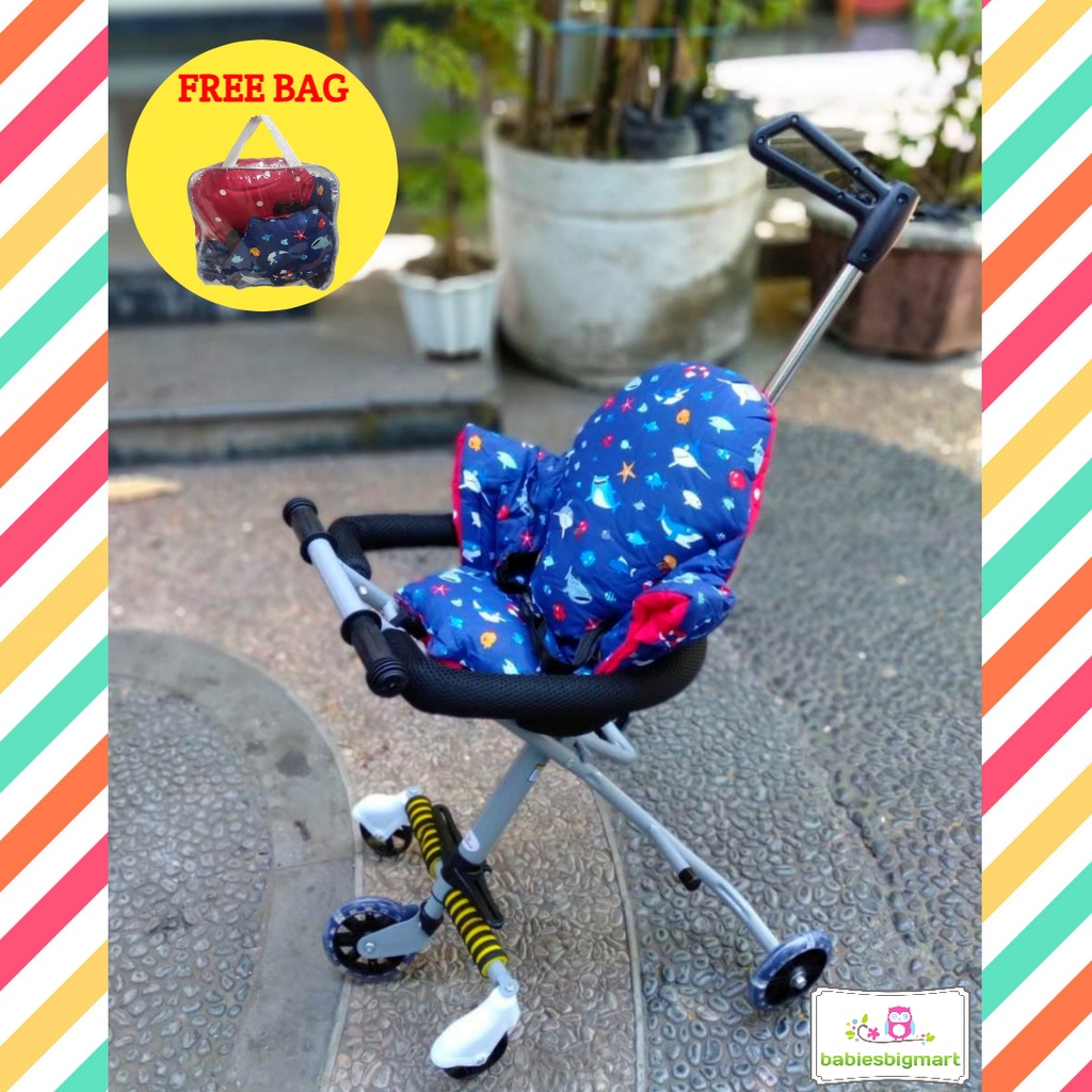 TRIKE PAD SANDARAN SEGITIGA ALAS STROLLER KERETA DORONG MAGIC STROLER