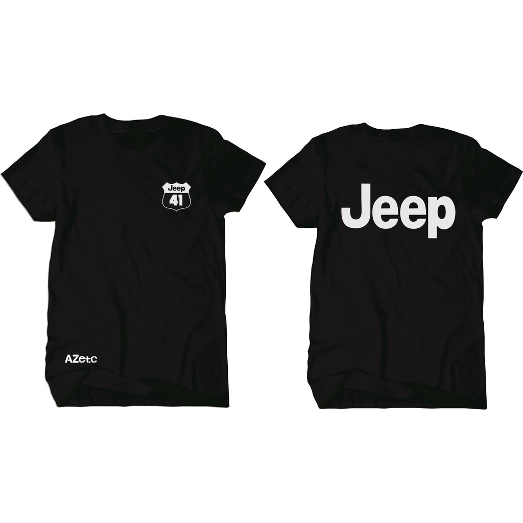 AZetc - Tshirt Baju Kaos Premium Jeep Wrangler 41 4X4 Offroad Clothing Art 01