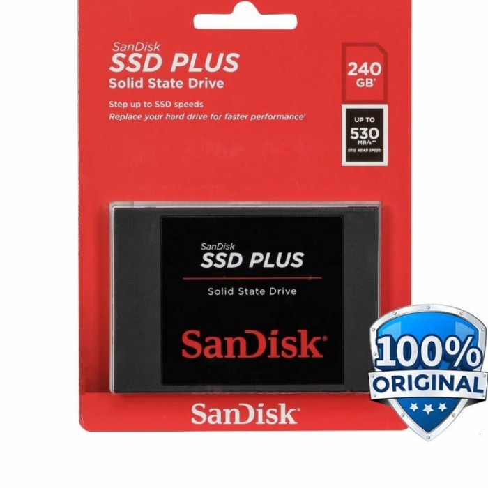 Sandisk Ssd Plus 240gb Sata - Sdssda-240g - Black