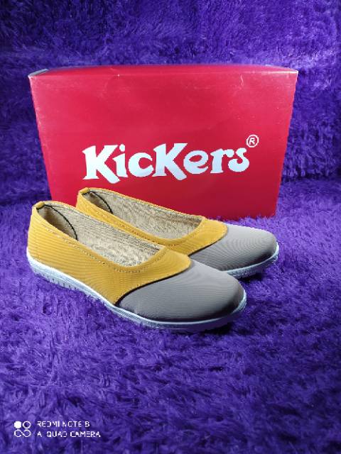 SEPATU SLOP WANITA KICKERS SOL TPR HITS TRENDY SEPATU CASUAL SELOP SLIP ON KASUAL BALET CEWEK