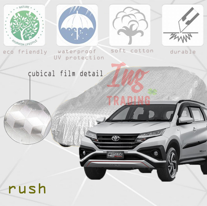 Cover Sarung Mobil RUSH NEW Waterproof 3 Layer Protection