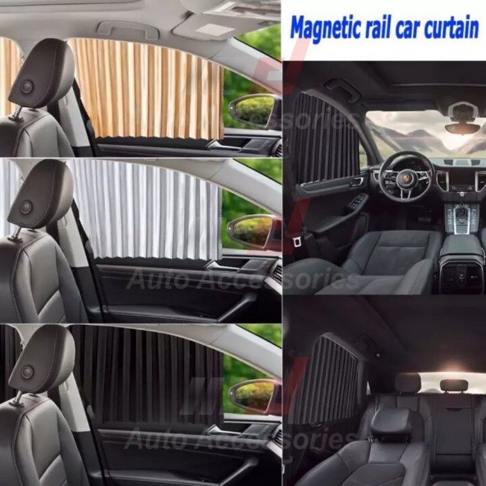 Tirai Gorden Mobil Alphard LUXURY Pelindung Panas Magnet Kaca Jendela - ALPHARD