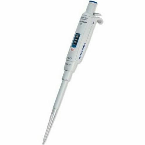 Socorex Acura 825 Adjustable Volume Micropipette Cap. 100 - 1000 l