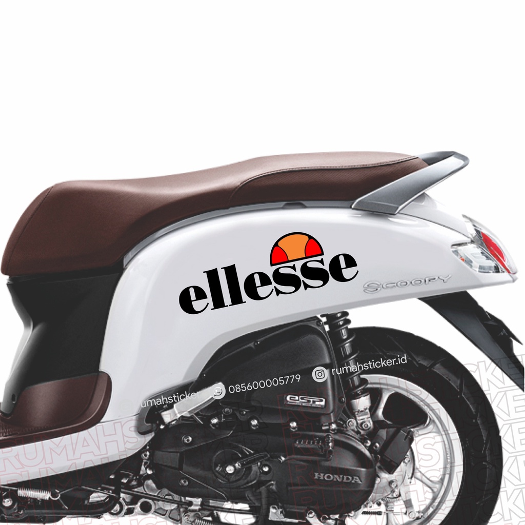 STICKER STIKER CUTTING SCOOPY GENIO VESPA DLL LOGO ELLESE