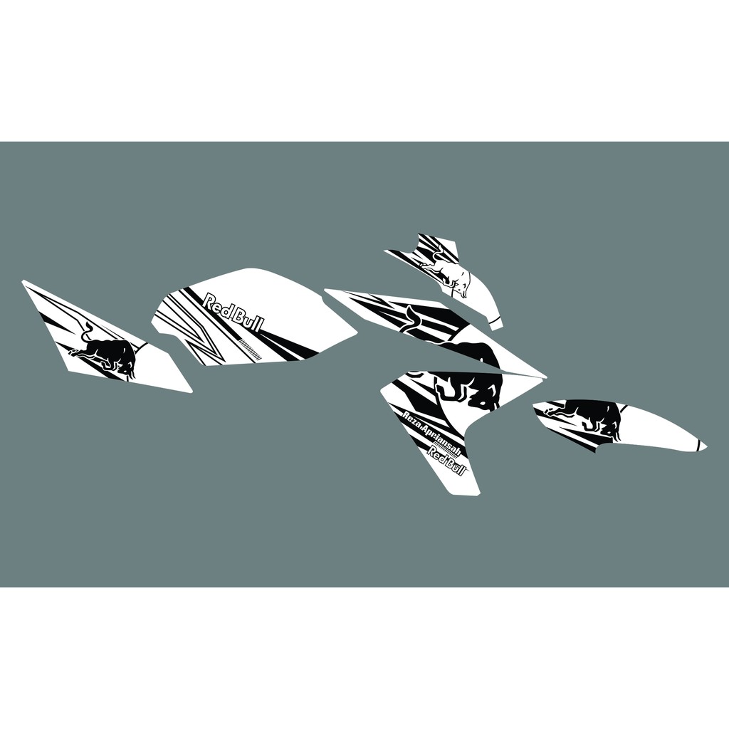 STRIPING CUSTOM SUKA SUKA VIXION / STICKER VARIASI REDBULL