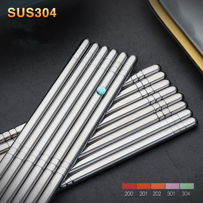 Sumpit Korea Sujeo Stainless Steel Premium Sus 304 Polos Tebal