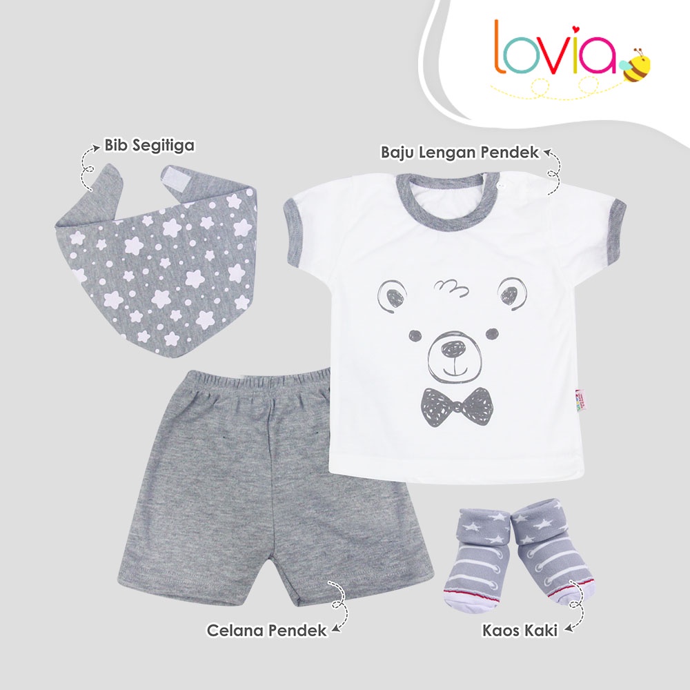 Kiddy Baju Set Bayi  / Baby Set Bayi / Kado Lahiran Lengkap Lucu /  Gift Set Cute Bunny / 10011