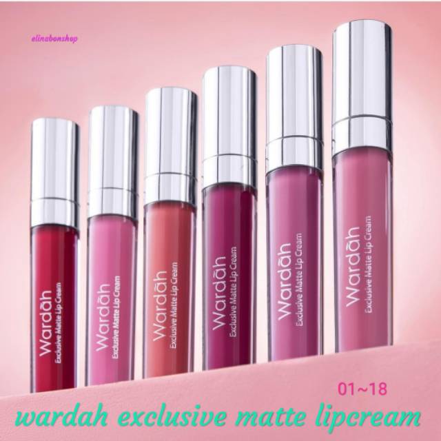 TERBARU!! Wardah Exclusive Matte Lip Cream Banyak Pilihan Warna Yang Cocok