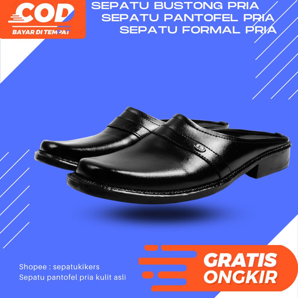 Sandal Sepatu Bustong Pria Sendal Bustong Formal Kasual