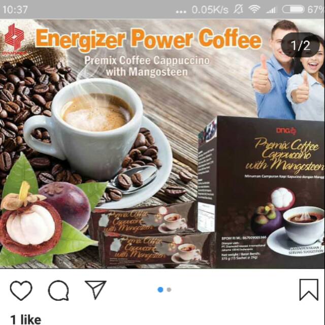 

Diamond interest premix coffee cappuccino mangosteen 15sachets. Jual ecer