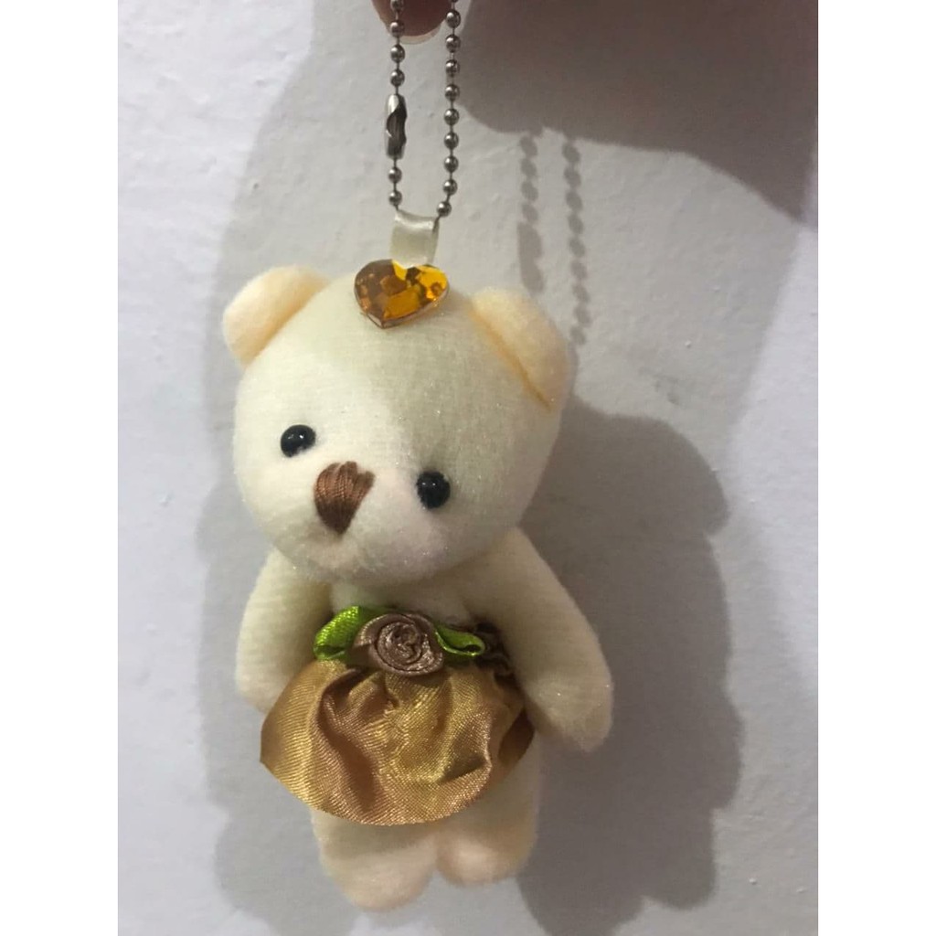 AN IMPORT BONEKA TEDDY BEAR MINI / GANTUNGAN TAS TEDDY BEAR / GANTUNGAN KUNCI TEDDY BEAR
