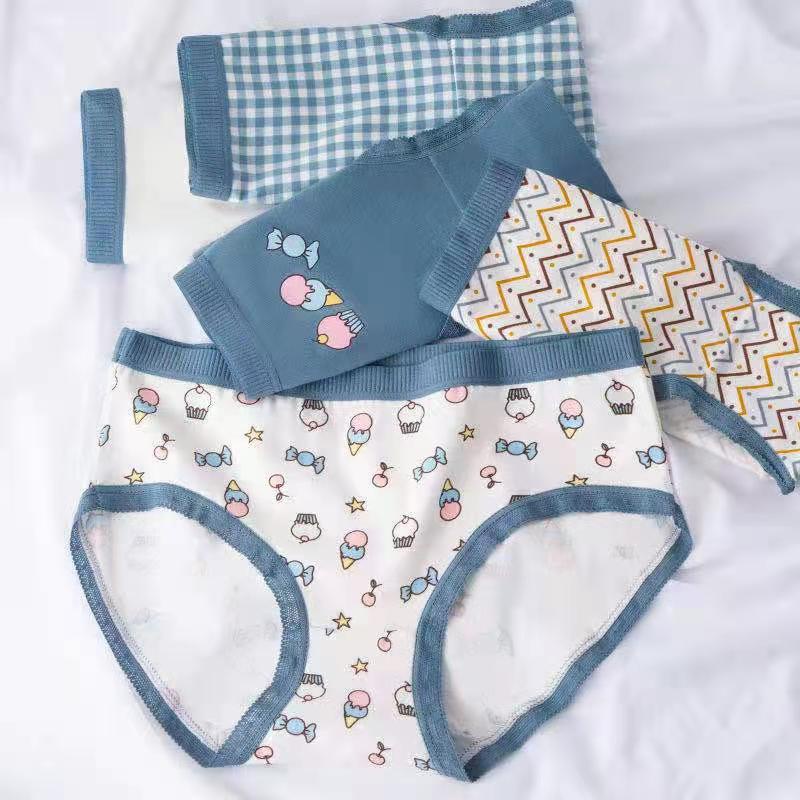 HOHO_HWANG (C-115) CD imut fashion Undies Celana Dalam Wanita Corak high quality katun import-5