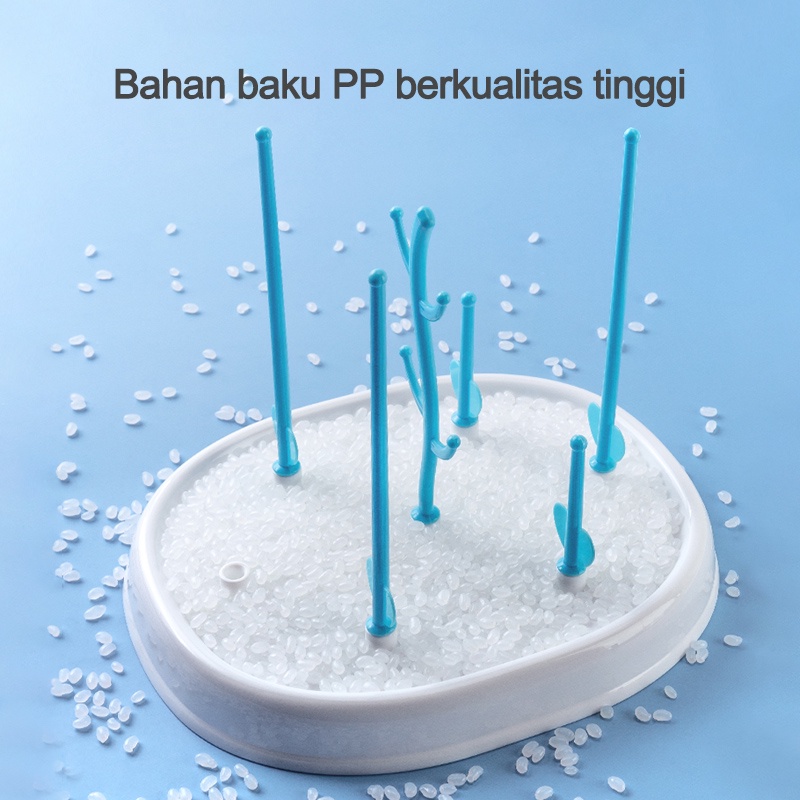 Rak botol susu bayi/Rak pengering botol susu bayi/Tempat dot bayi botol susu (B63)