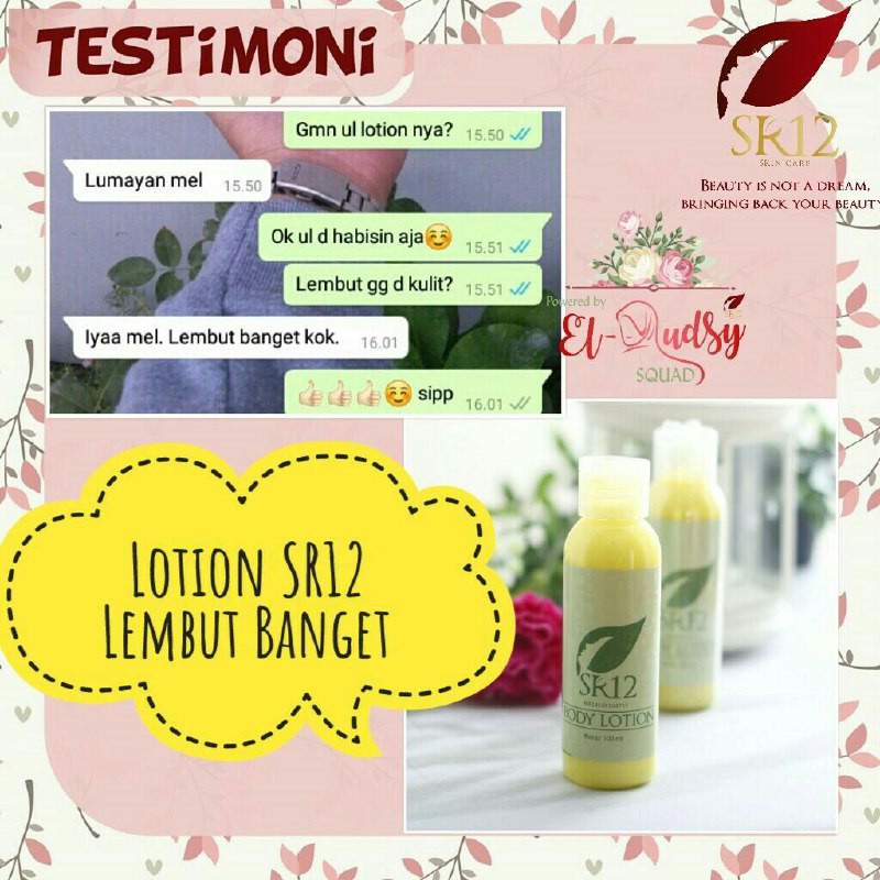 LOTION PEMUTIH KULIT CERAH LEMBUT BPOM / WHITENING BODY LOTION SR12 / LOTION PENCERAH AMAN &amp; ALAMI