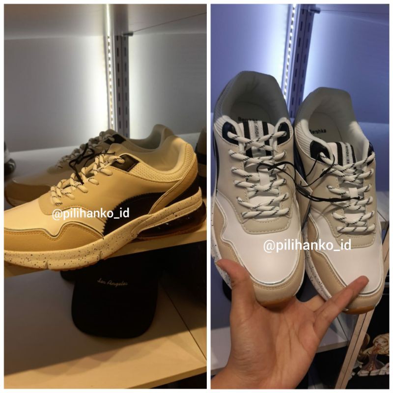 Bershka Original Sepatu Combined Trainers Sneakers