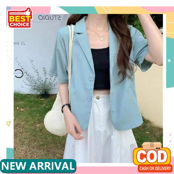Blazer Wanita Import Murah Kantor Cewek Blezer Formal Casual Outer Blaser Afi - Ln - Blazer Akila