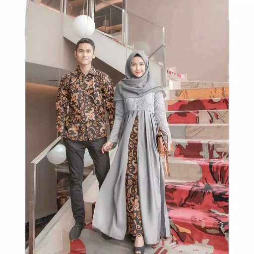 Fashion Hijab Fashion Priawanita (busui) Batik Couple Princes Hayunda Sarwendah Gamis Kebaya Modern