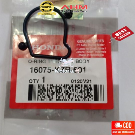 SEAL ORING THROTTLE BODY HONDA VARIO 125 ORIGINAL AHM 16075KZR601