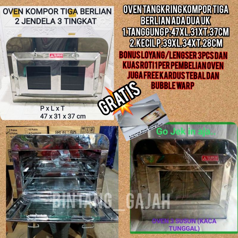 OVEN TANGKRING/KOMPOR TIGA BERLIAN TANGGUNG DAN KECIL