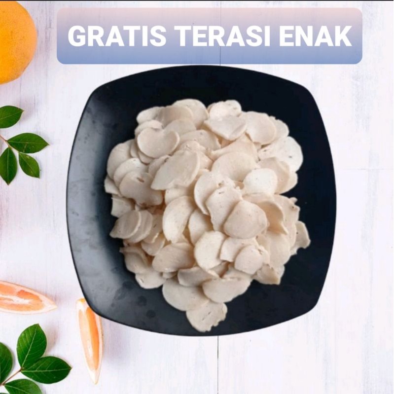 

Kerupuk Jengkol Putih Mentah 200 Gram GRATIS TERASI ENAK KHAS CIREBON